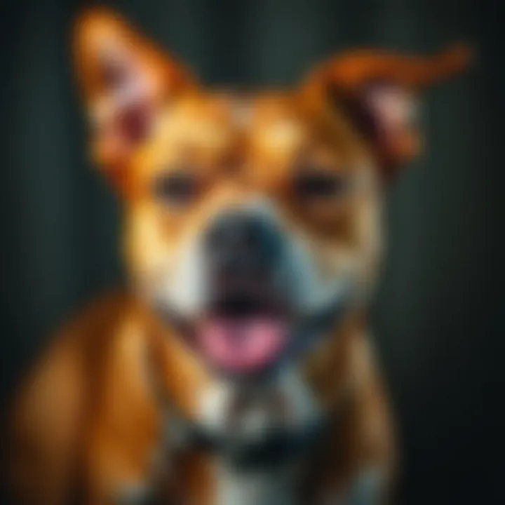 Dog with irritated skin