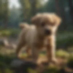 Puppy training with a professional coach
