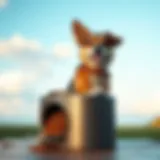 Stylish Dog Food Storage Solution Elegant dog food bin for stylish storage