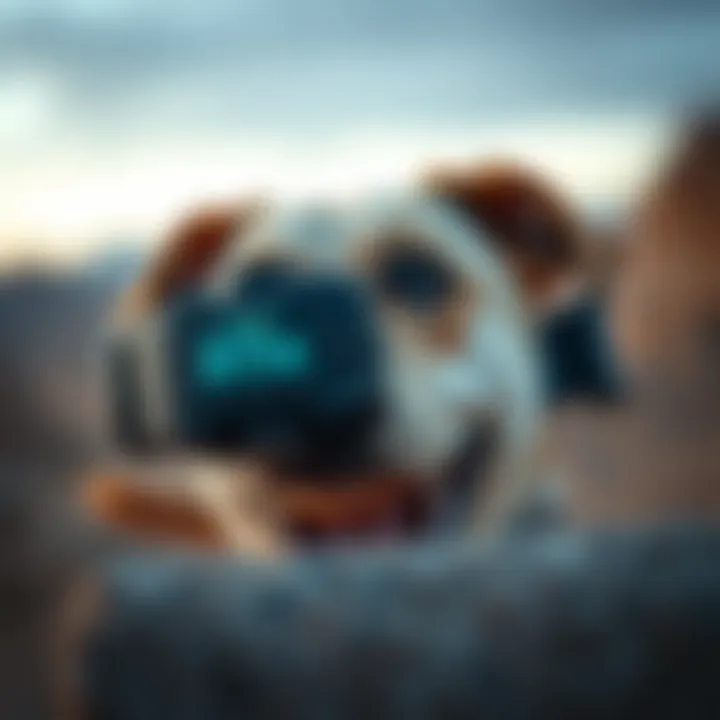 Modern Pet Shock Collar Features A detailed view of a modern pet shock collar with adjustable settings