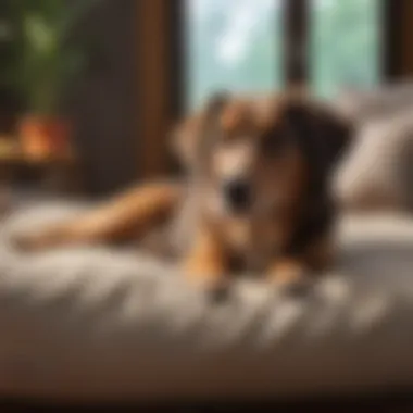 Comfort Meets Chew-Resistance Comfortable dog bed featuring chew-resistant materials