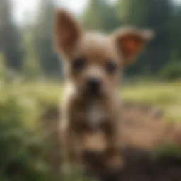 Puppy enjoying the outdoors free from fleas and ticks