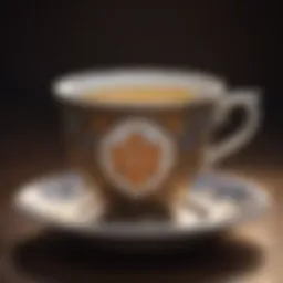 A beautifully crafted smallest teacup adorned with intricate patterns
