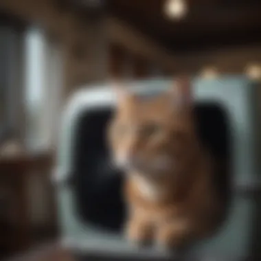 Ensuring Comfort for Your Feline During Travel A comfortable cat enjoying its carrier