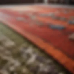 A pristine carpet after professional cleaning, showcasing vibrant colors and textures.