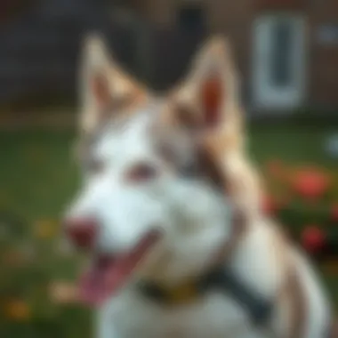 Essential equipment for Husky training Husky wearing a training collar