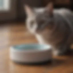 Compact travel cat bowl set for easy packing