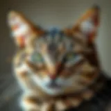 Illustration of a cat with fleas