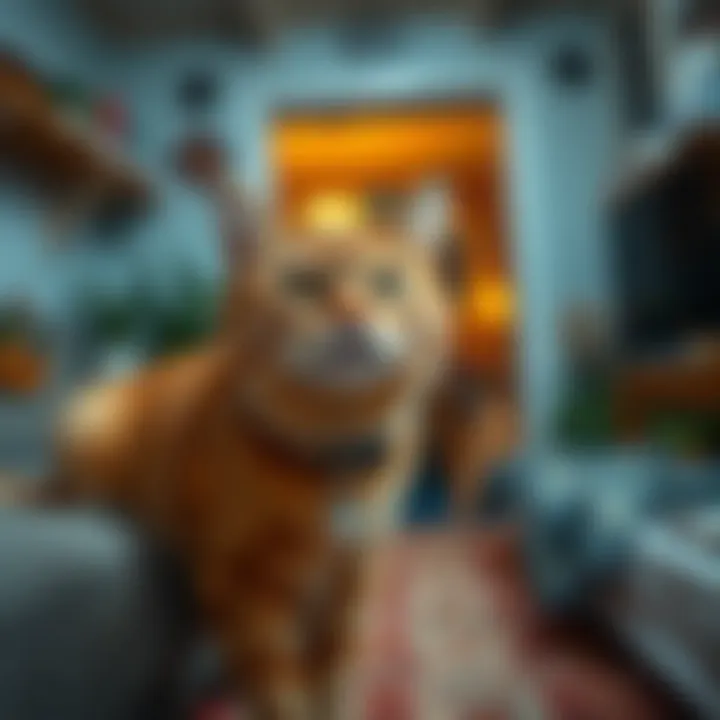 Home environment infested with fleas