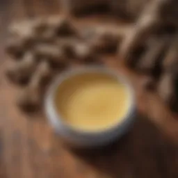 Elegant paw pad balm container on a rustic wooden surface