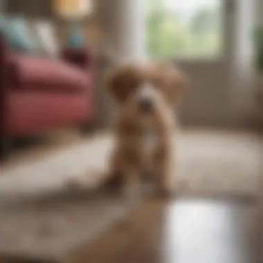 A pet-friendly carpet cleaner in action