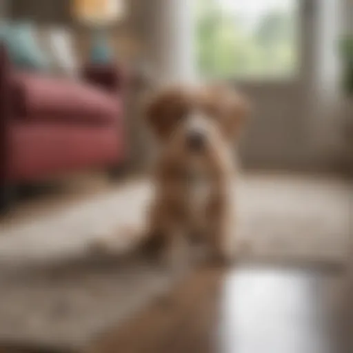 A pet-friendly carpet cleaner in action