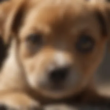 Puppy receiving Eye Treatment