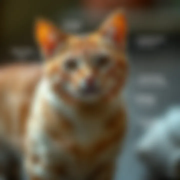 Chart showing the causes of UTIs in male cats