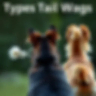 Different types of tail wags illustrated