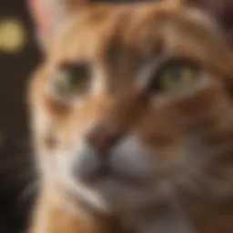Cat with labored breathing
