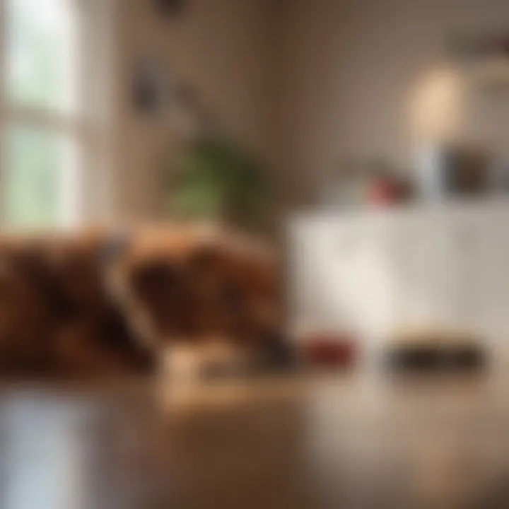 A serene home environment for dogs to reduce anxiety when left alone