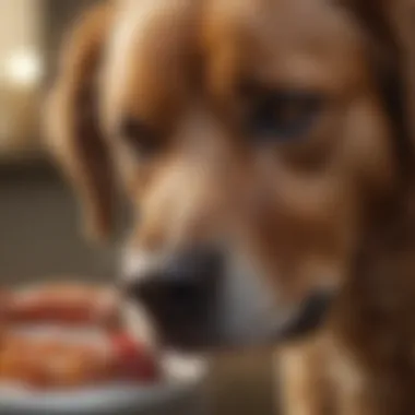 Veterinarian examining dog