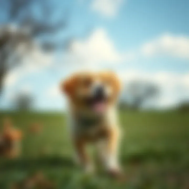 Promoting a Healthy Lifestyle for Dogs Healthy dog playing outdoors