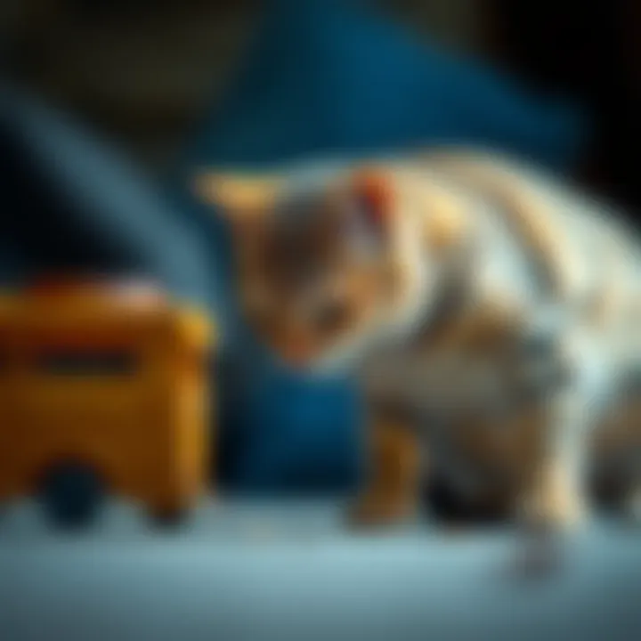 A Cat Marking Its Territory A cat surveying its territory