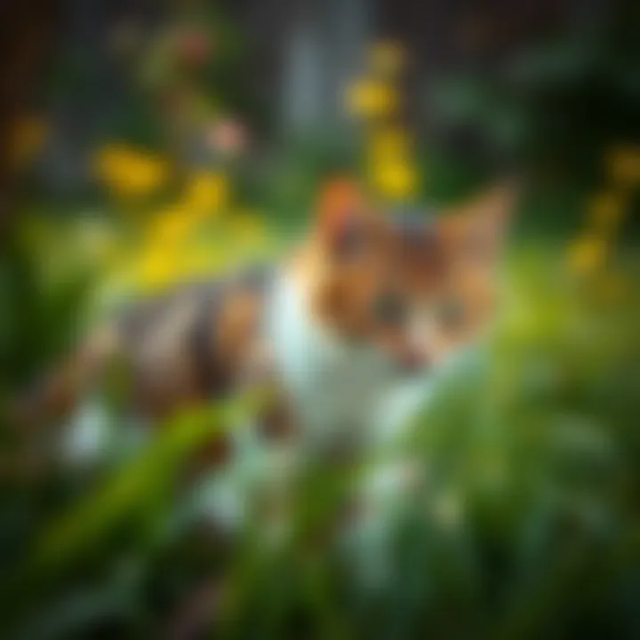Environmental Factors Influencing Cat Urination An outdoor environment that may distract a cat