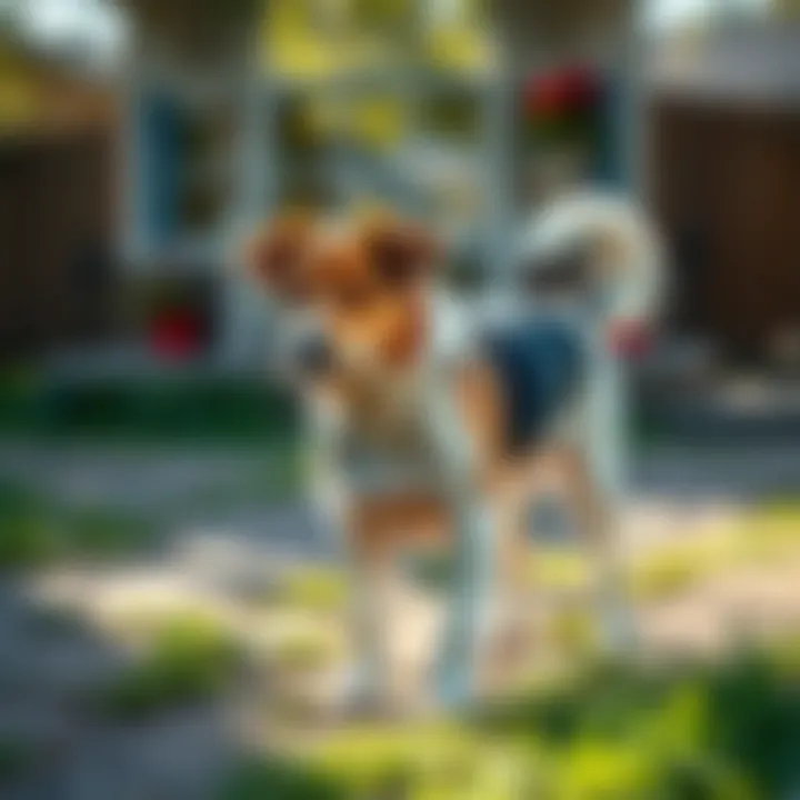 Behavioral Aspects of Frequent Urination A dog marking its territory outdoors