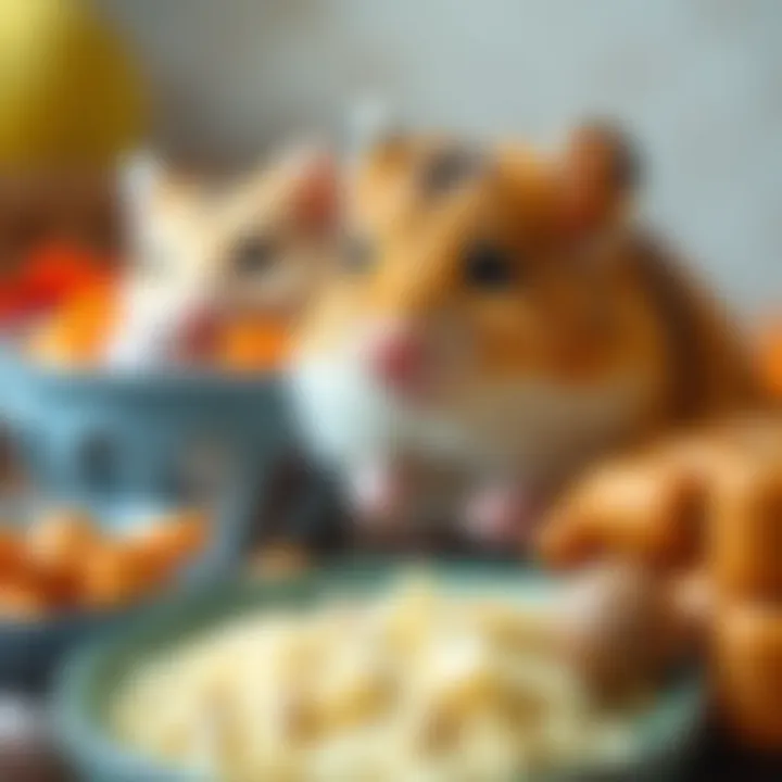 A variety of hamster food options for a healthy diet