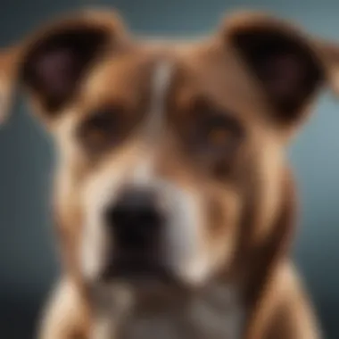Visual representation of diagnostic methods for liver issues in dogs