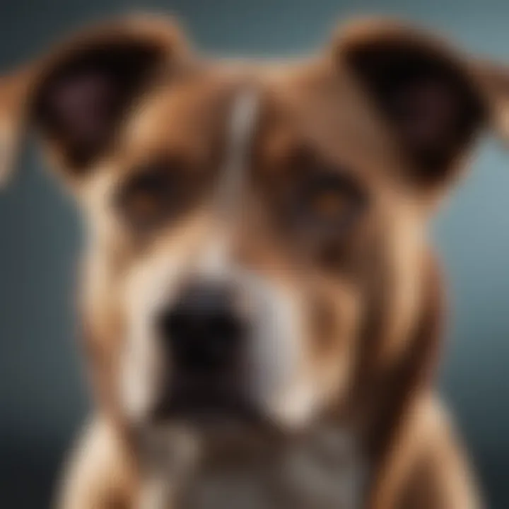 Visual representation of diagnostic methods for liver issues in dogs