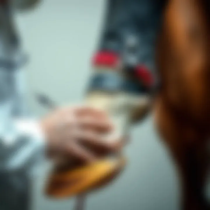 Veterinarian examining a horse's hoof