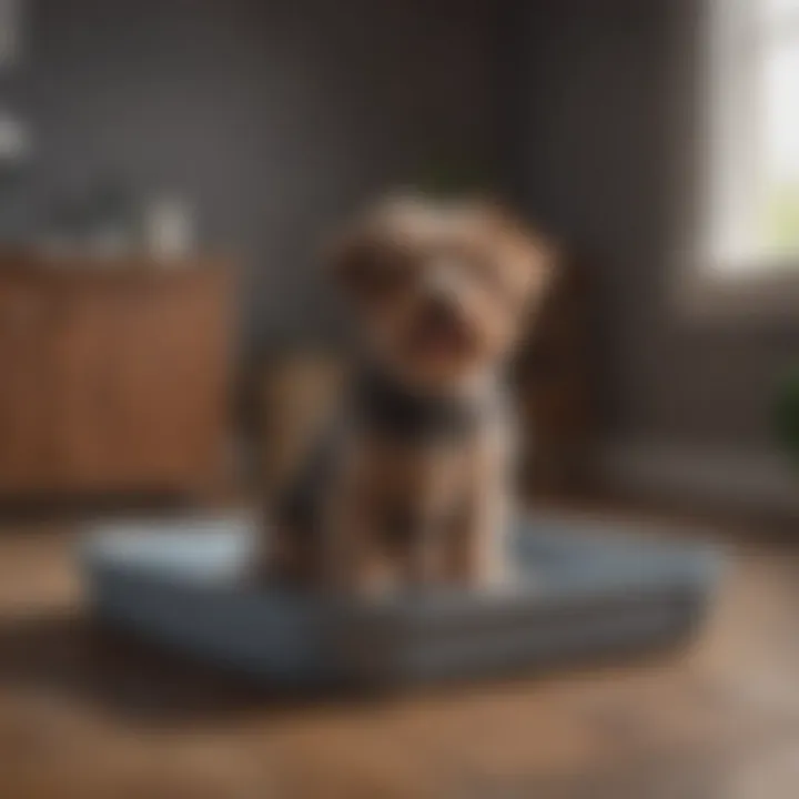 An infographic illustrating the advantages of using litter trays for dogs