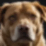 Dog with jaundiced eyes