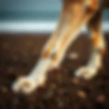 Different types of lumps on a dog's leg illustrated