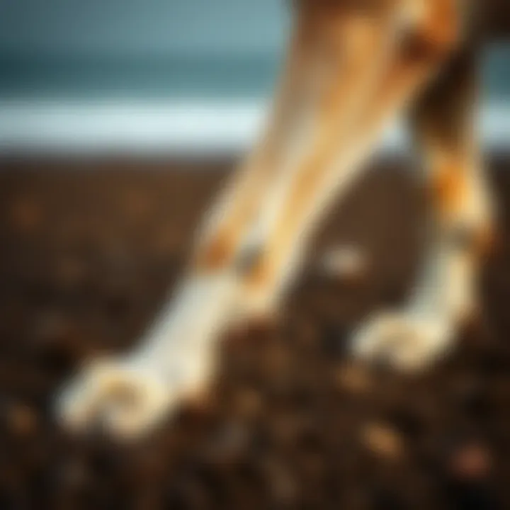 Different types of lumps on a dog's leg illustrated