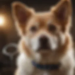 Dog with a stethoscope