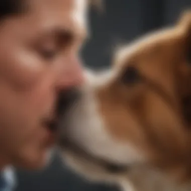 Veterinary Examination for Ear Infections Veterinarian examining a dog's ears