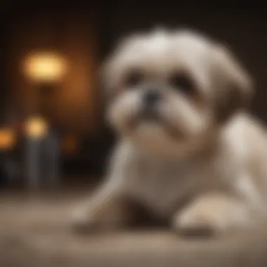 Shih Tzu receiving training