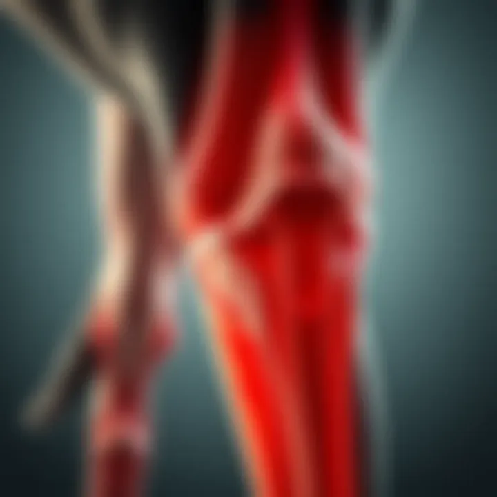 Anatomy of a small dog's knee joint