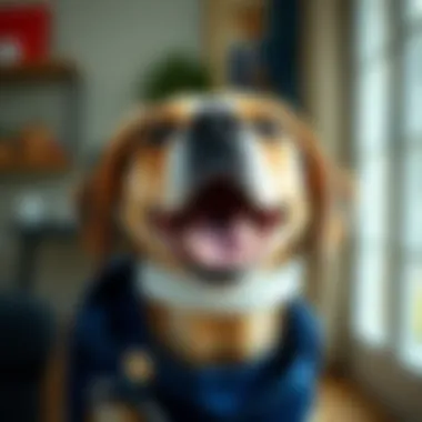 Recovery of a Male Dog from Urinary Issues A happy male dog after receiving proper treatment for urinary problems