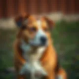 A male dog displaying discomfort while experiencing urinary leakage