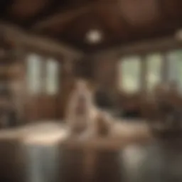 Cozy dog boarding facility