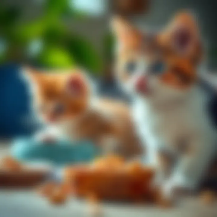 Diverse Wet Food Selections for Kittens Variety of wet food options for kittens