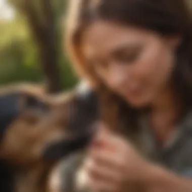 Canine Dermatology Expert Examining Dog's Skin Rash Canine Dermatology Expert Examining Dog's Skin Rash