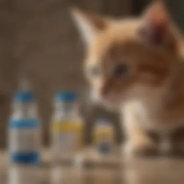 A chart showing different types of vaccines for kittens