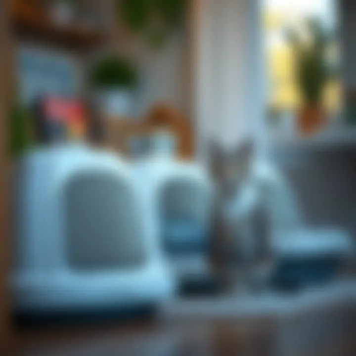 Optimizing Home for Cat Comfort Home environment with multiple litter boxes