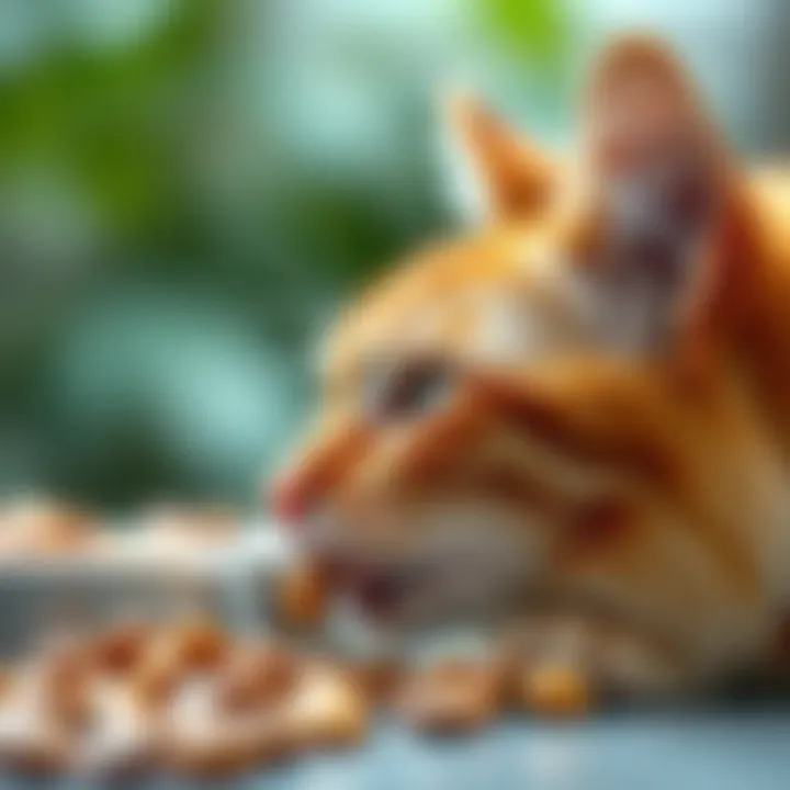 Cat Food Types and Their Effects Depiction of various cat food types and their effects