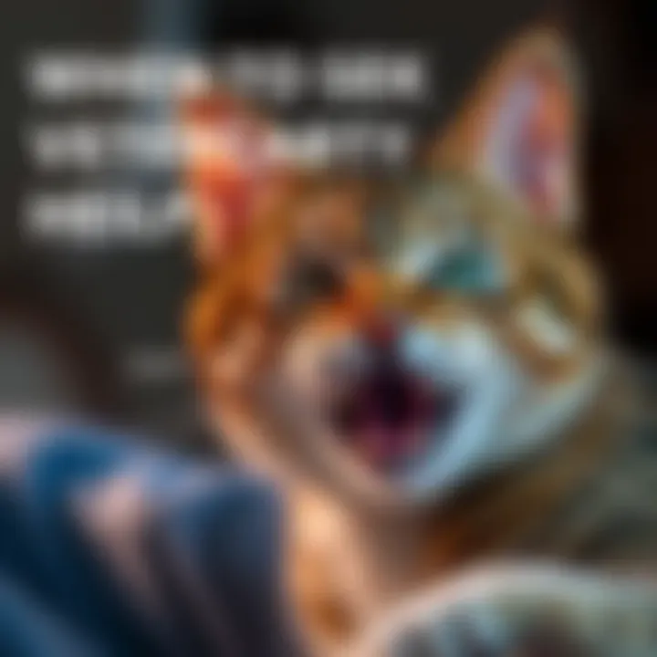 When to Seek Veterinary Help Visual guide on when to seek veterinary help for a cat