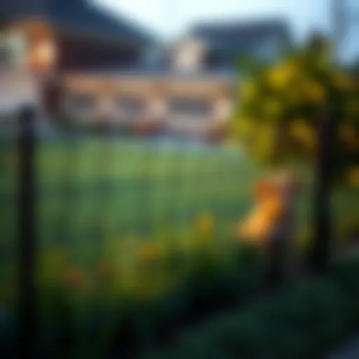 Elegant wire fence design for small dogs