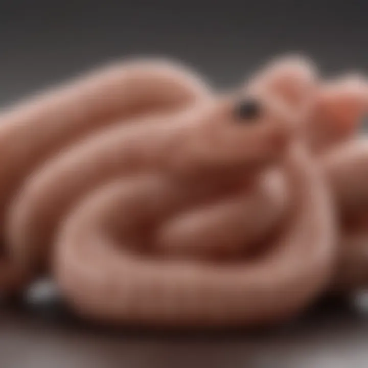 Illustration of common types of worms found in puppies