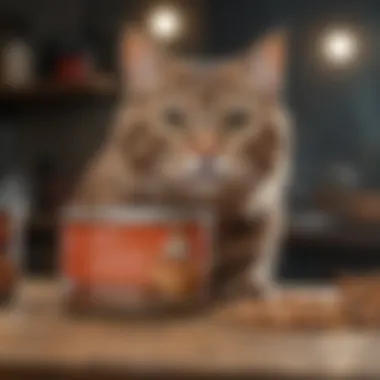 Variety of natural wet cat food cans